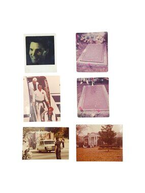 Elvis Presley Photos 1970s Funeral Procession Headstone Karate Gi Original Lot